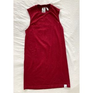 Adidas Originals XBYO Tank Dress, Burgundy, XXS